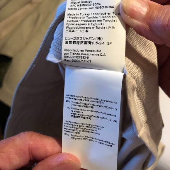 Cream Hugo Boss pleated front pant - Picture 9 of 9